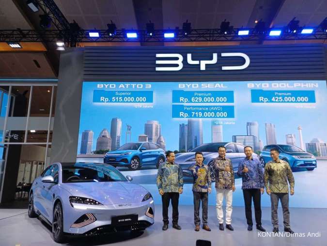 BYD Rilis Harga Resmi Tiga Mobil Listriknya di Indonesia