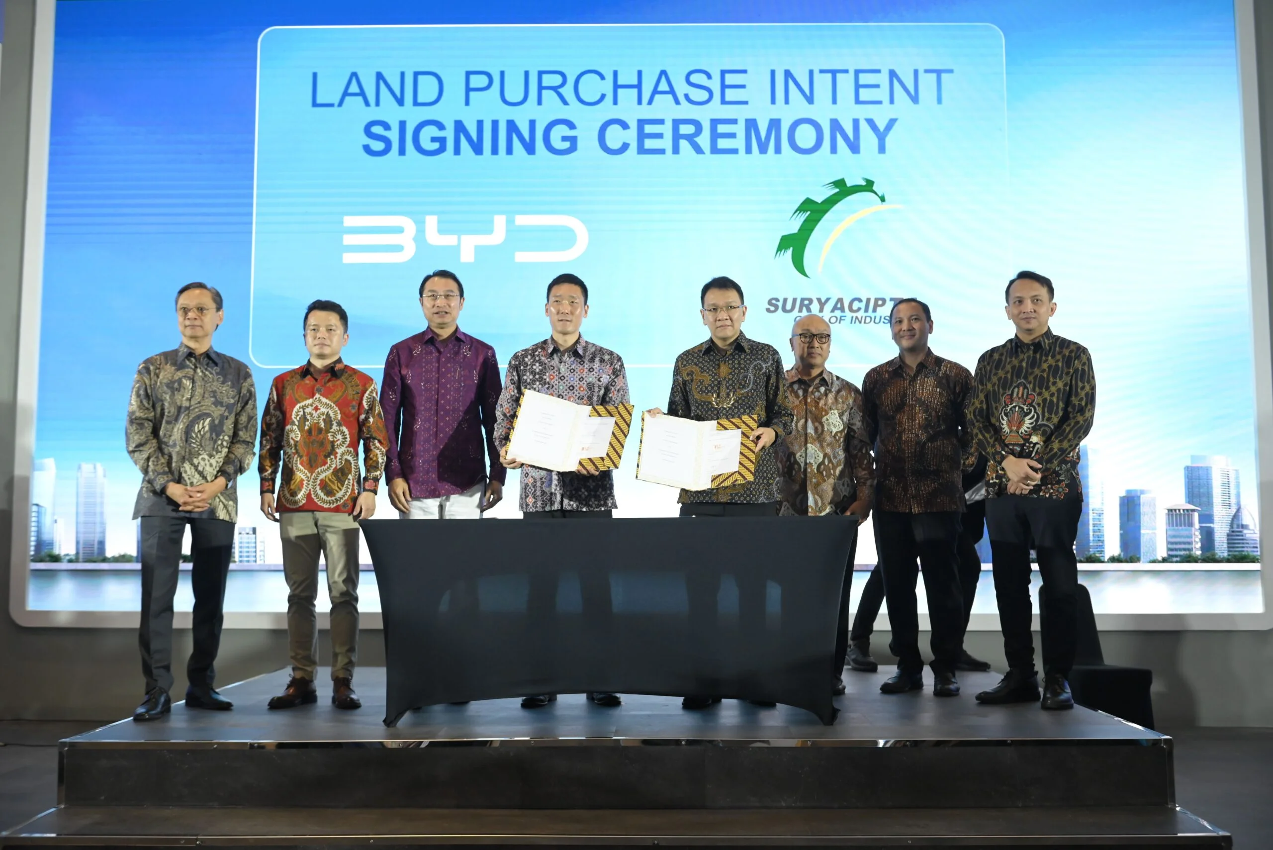 PT BYD Motor Indonesia dan PT Suryacipta Swadaya Bermitra dalam Proyek Pembelian Lahan untuk Pengembangan Industri Kendaraan Listrik BYD di Indonesia