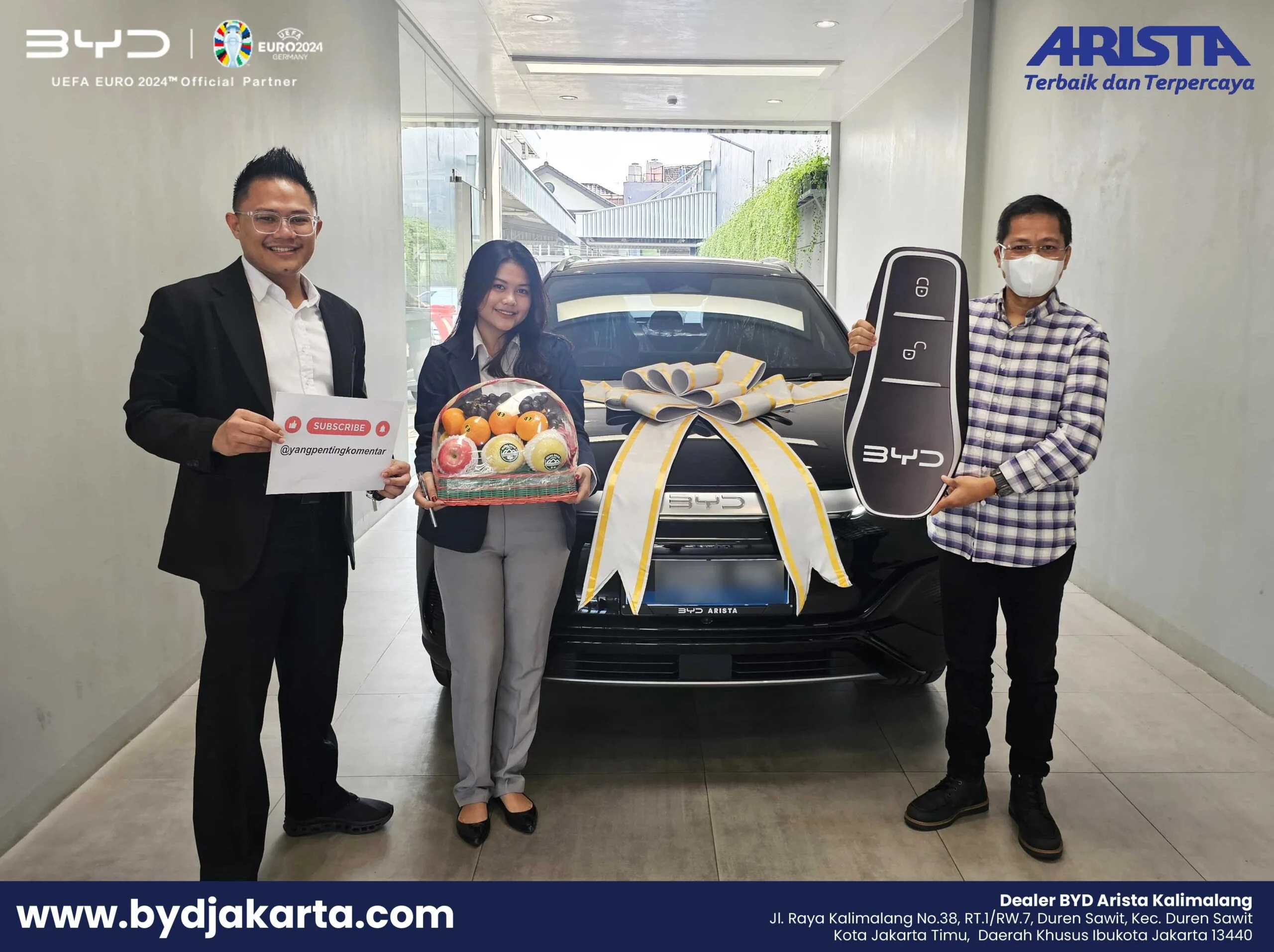 Bapak Abi Hurairoh Serah Terima Unit BYD Atto 3, dan Pengalaman Pertamanya dengan Mobil Listrik BYD