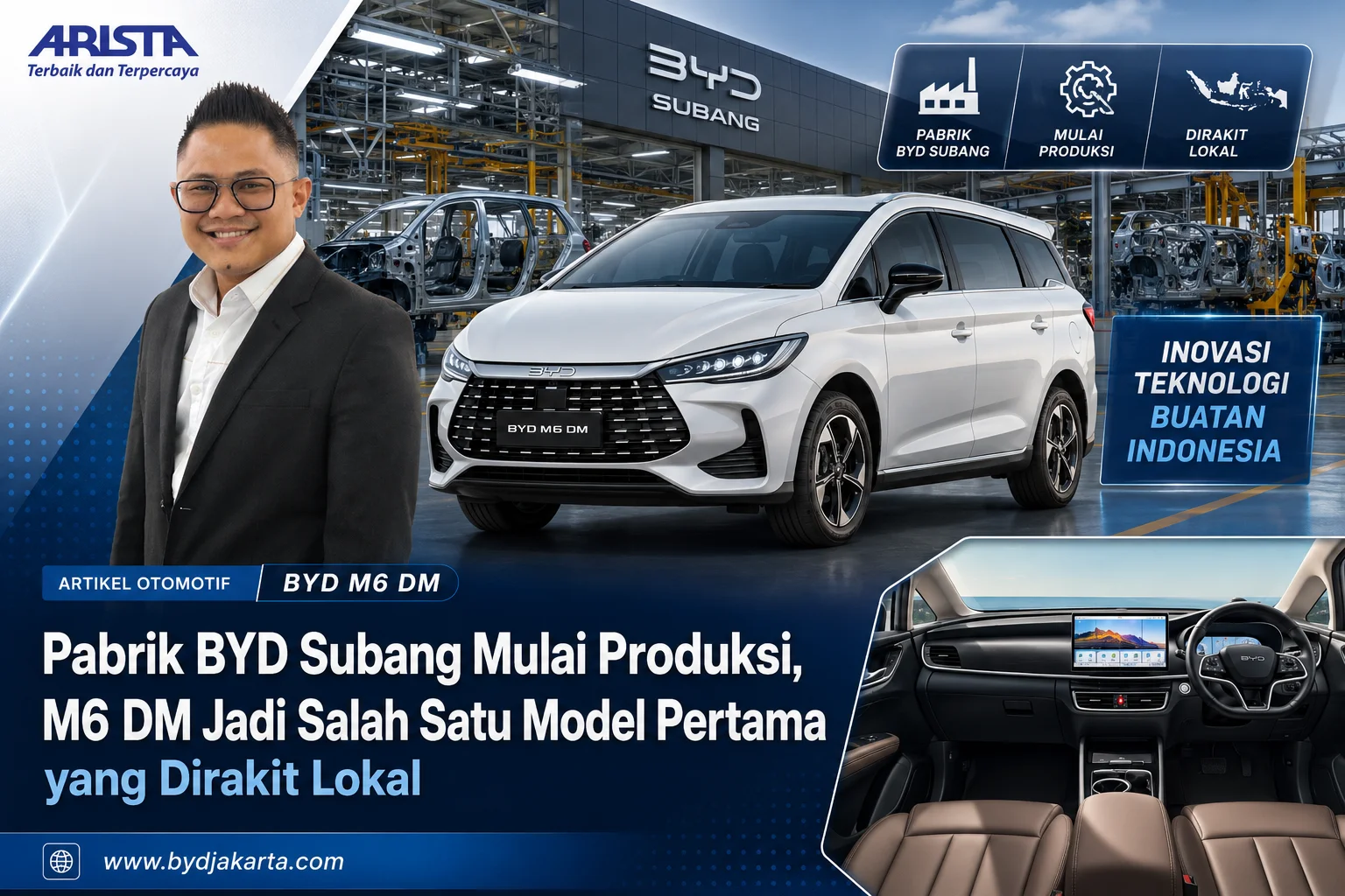 Pabrik BYD Subang Mulai Produksi, M6 DM Jadi Salah Satu Model Pertama yang Dirakit Lokal